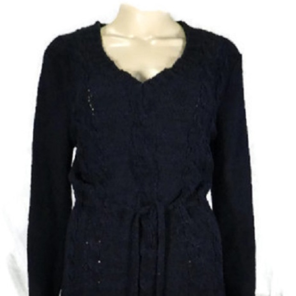 BCBGMAXAZRIA Black Sweater Dress L - Picture 2 of 6